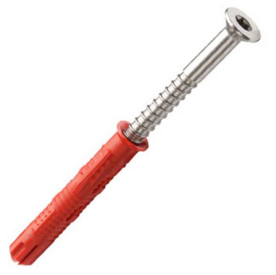 FRAME PLUG NYLON CSK ZINC POZI M10 X 80MM
